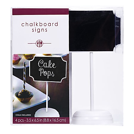 Amscan Cocktail Chalkboard Stands, 6-1/2