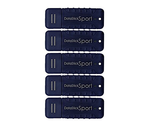 Centon DataStick Pro USB 3.0 Flash Drives, 64GB, Sport Blue, Pack Of 5 Flash Drives, S1-U3W2-64G-5B