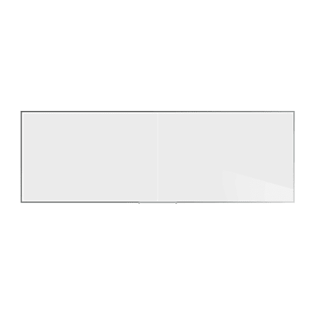 Ghent 2-Piece M2 Whiteboard, 48-1/2” x 144-1/2”, White, Satin Aluminum Frame