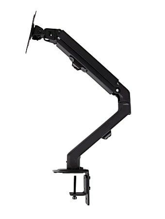 Mind Reader Adjustable Single Monitor Stand, 24”H x 3-3/4”W x 4”D, Black