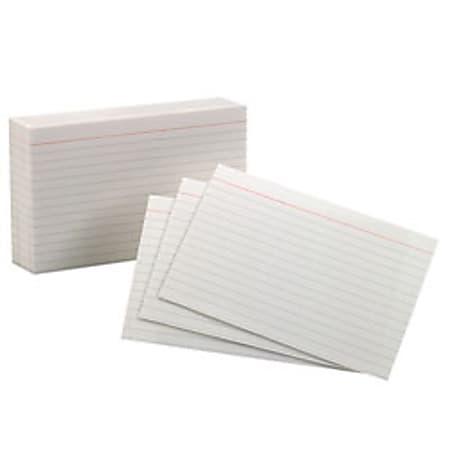 Office Depot® Brand Index Cards, Ruled, 4" x 6", White, Pack Of 300