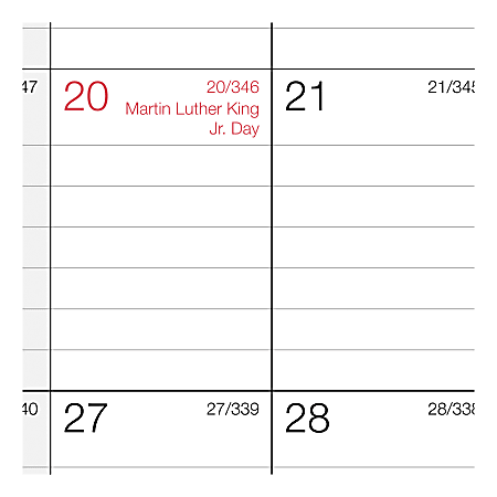 Office Depot Brand Monthly Wall Calendar 12 x 17 White January To