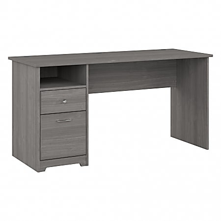 Bush® Furniture Cabot 60"W Computer Desk With Drawers, Modern Gray, Standard Delivery