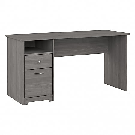 Bush Furniture Cabot 60 W Computer Desk With Drawers Modern Gray