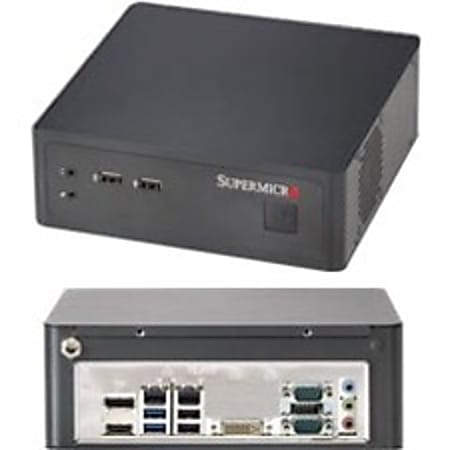 Supermicro SuperServer 1018L MP Barebone System Mini PC Intel Pentium Processor Black