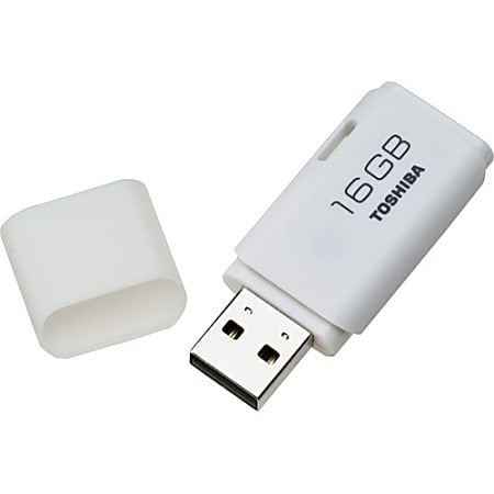 Toshiba 16GB TransMemory USB 2.0 Flash Drive - 16 GB - USB 2.0 - White - 2 Year Warranty