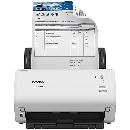 Brother High-Speed Desktop Scanner for Small Office & Home Office Professionals ADS-3100