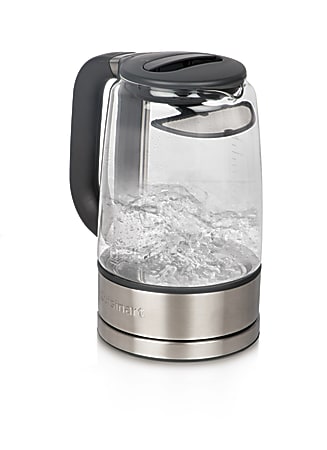 Better Chef 1.7 Liter Cordless Electric Glass And Stainless Steel Tea Kettle  - Office Depot