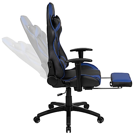 Flash Furniture Gaming Desk And Gaming Chair Set Blue Office Depot