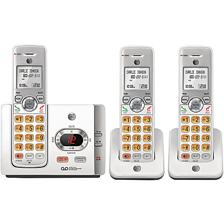 AT&T DECT 6.0 3-Handset Cordless Answering System With Caller ID And Call Waiting, EL52315