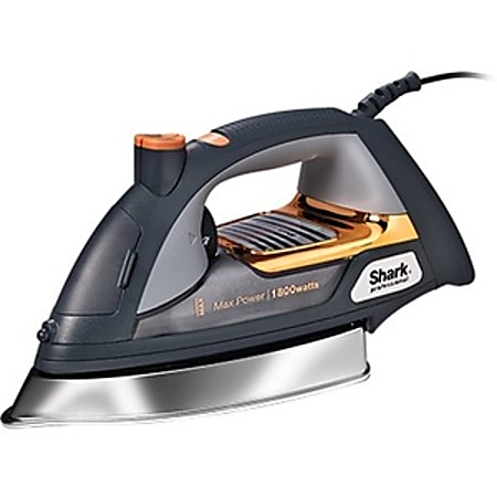 Shark Professional Clothes Iron - Automatic Shut Off - Stainless Steel Sole Plate - 12.20 fl oz Reservoir Capacity - Anti-Calcium System - 1800 W - Red, Orange, Copper