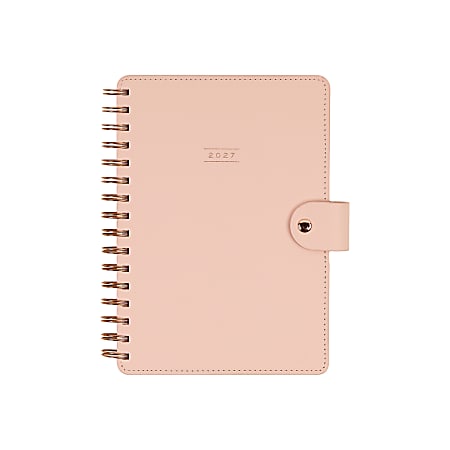 Citrine MonthlyWeekly Twin Loop Planner 6 x 8 12 Modern Blush January ...