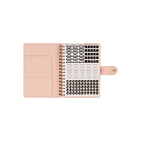 Citrine MonthlyWeekly Twin Loop Planner 6 x 8 12 Modern Blush January ...