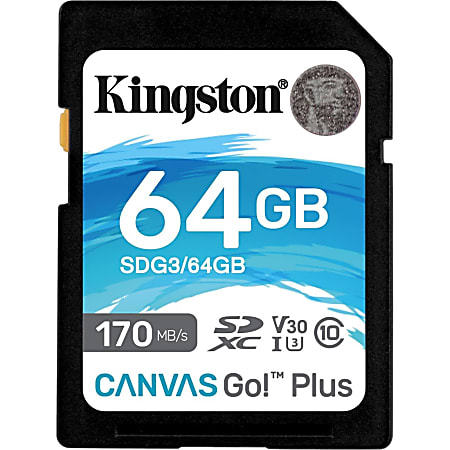 Kingston Canvas Go! Plus SDG3 64 GB Class
