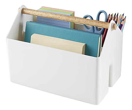 Realspace Stackable Storage Caddy With Handle 11.02 x 6.69 x 7.2 ...