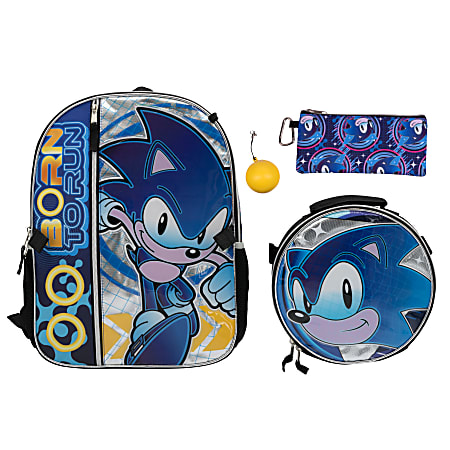 Sonic the hedgehog backpack set online