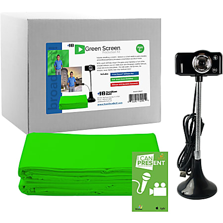 Hamilton Buhl STEAM Education- Green Screen Production Kit - ABS Plastic, Polyester - Green