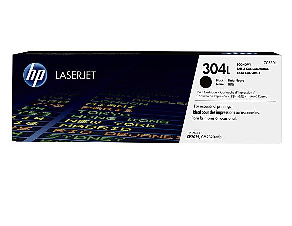 HP 304L Black Economy Toner Cartridge (CC530L)