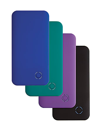 Ativa™ Ultra-Slim Power Bank For Use With Mobile Devices, 4,000 mAh, Assorted Colors, BLADE4000