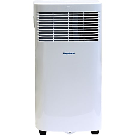 Keystone Portable Air Conditioner, 6,000 BTU, 24 1/4"H x 13"W x 12 1/2"D, White