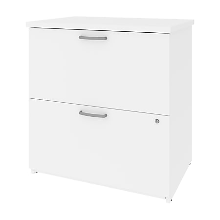 Bestar Universel 28-5/16"W x 19-5/8"D Lateral 2-Drawer File Cabinet, White