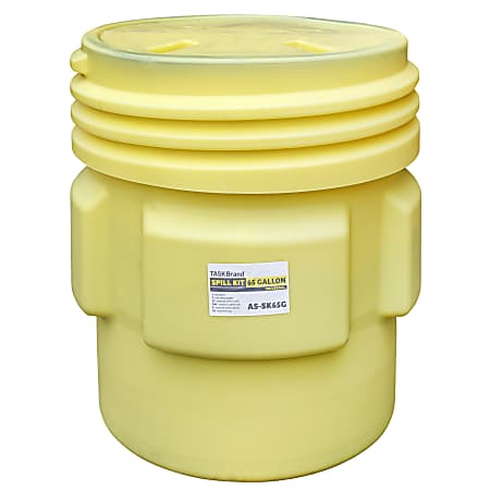 Hospeco TaskBrand® Universal Spill Kit, Unscented, 65 Gallon, Gray/Yellow