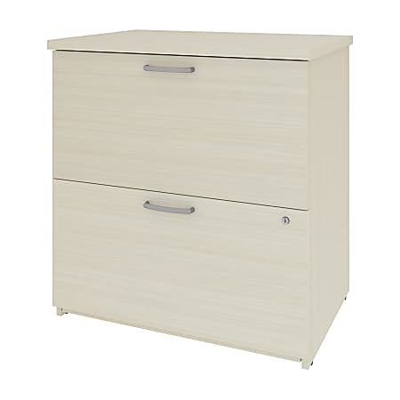 Bestar Universel 28-5/16"W x 19-5/8"D Lateral 2-Drawer File Cabinet, White Chocolate
