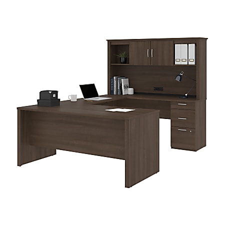 Bestar l clearance shaped desk