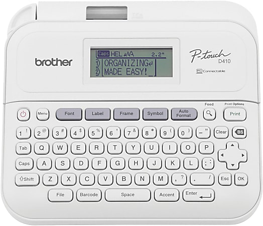 Brother P touch PT D410 HomeOffice Advanced Label Maker Office Depot