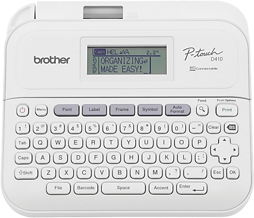 Brother P touch PT D410 Advanced Label Maker - Office Depot