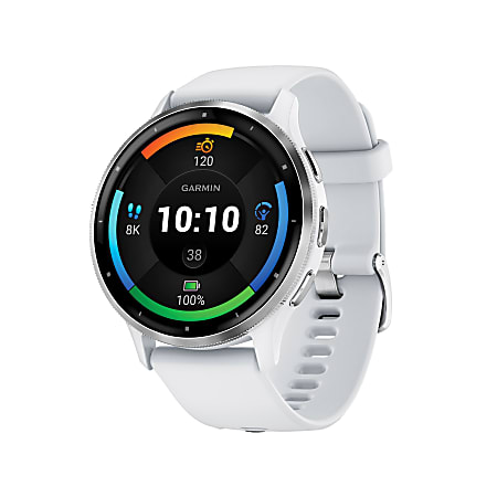 Garmin Venu 3 Fitness Smartwatch With Stainless-Steel Bezel And Silicone Band, Whitestone