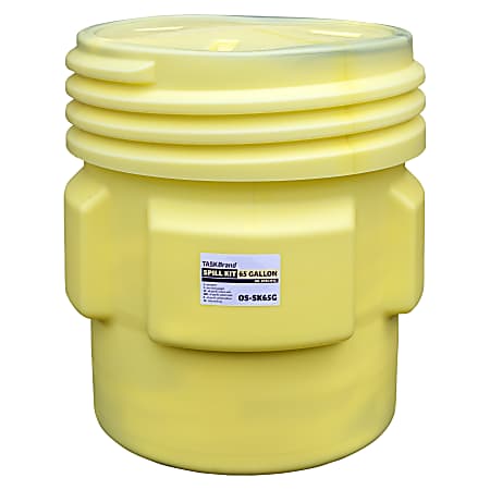 Hospeco TaskBrand® Oil Only Spill Response Kit, 65 Gallon, White