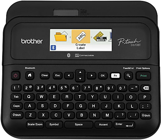 Brother® P-touch PT-D610BT Business Professional Connected Label Maker With Bluetooth®