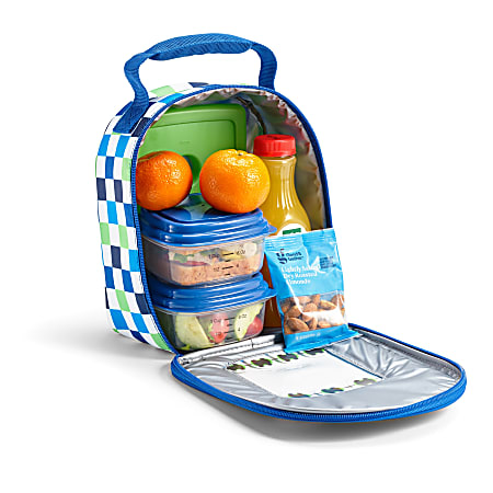 Fit &amp; Fresh Monster Kit Lunch Bag, 9-1/4&rdquo;H x 4-1/4&rdquo;W x 7-3/4&rdquo;D, Blue