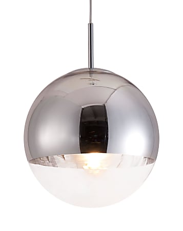 Zuo Modern® Kinetic Ceiling Lamp, 11-4/5"W, Clear