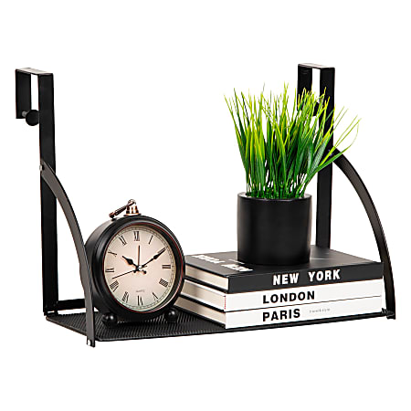 Mind Reader Hanging Cubicle Shelf Organizer, 11-1/4"H x 6-1/4"W x 15-3/4"D, Black