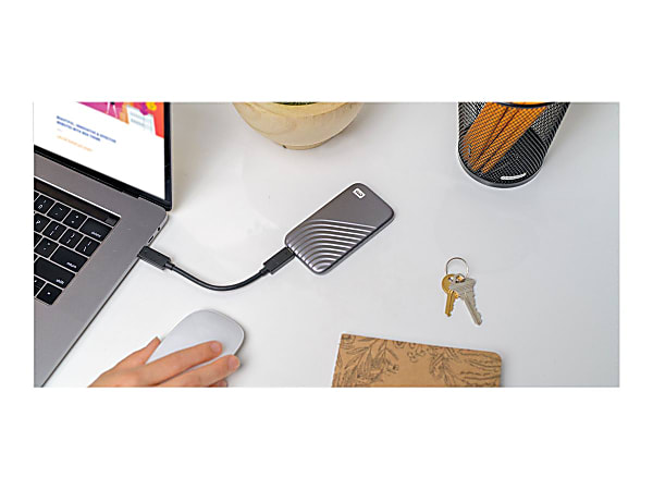 WD My Passport External SSD 500GB Space Gray - Office Depot