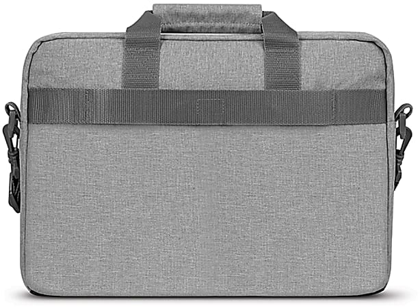 Solo New York Re:New Briefcase With 15.6" Laptop Pocket, 60% Recycled, Gray