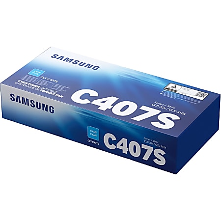 Samsung CLT-C407S Cyan Toner Cartridge