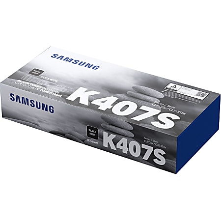 HP K407S Black Toner Cartridge for Samsung CLT-K407S, SU134A