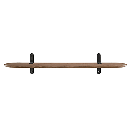 Eurostyle Catalina Floating Shelf, 1”H x 47”W x 10”D, Walnut