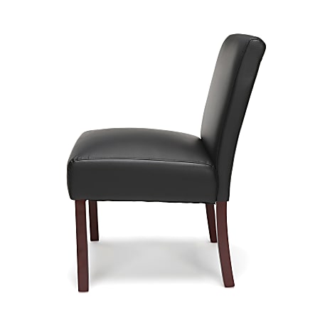 Ofm essentials collection 2024 armless leather desk chair
