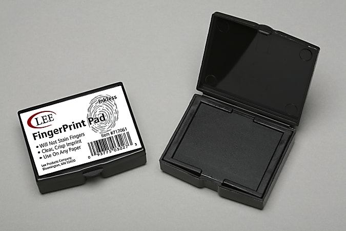 Lee Fingerprint Ink Pad Black - Office Depot