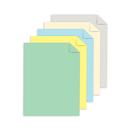 Blue Card Stock - 8 1/2 x 11 in 65 lb Cover Vellum 30% Recycled
