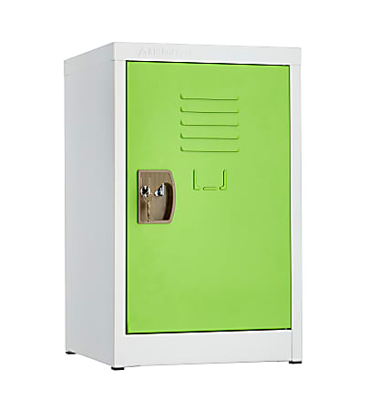 Alpine AdirOffice 1-Tier Steel Locker, 24"H x 15"W x 15"D, Green