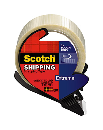 Scotch® Extreme Shipping Tape With Dispenser, 1.9" x 21.8 Yd.
