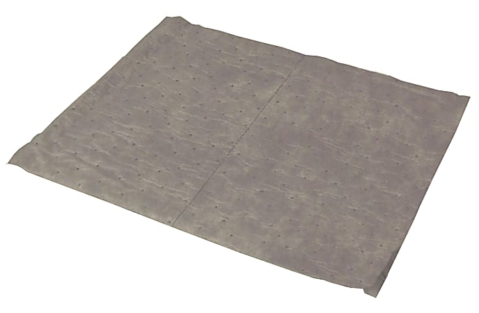 Hospeco TaskBrand® Universal Sorbent Pads, 20" x 16", Gray, Light Duty, Melt Blown, Bale Of 200 Pads