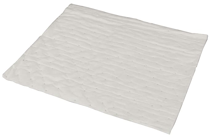 Hospeco TaskBrand® Oil Only Sorbent Pads, Unscented, 15" x 18", White, Bale Of 100 Pads
