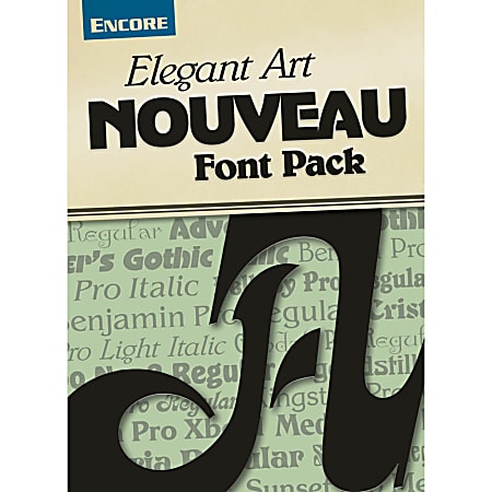 Font Collection: Elegant Art Nouveau, For Mac®