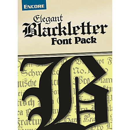 Font Collection: Elegant Blackletter, For Mac®